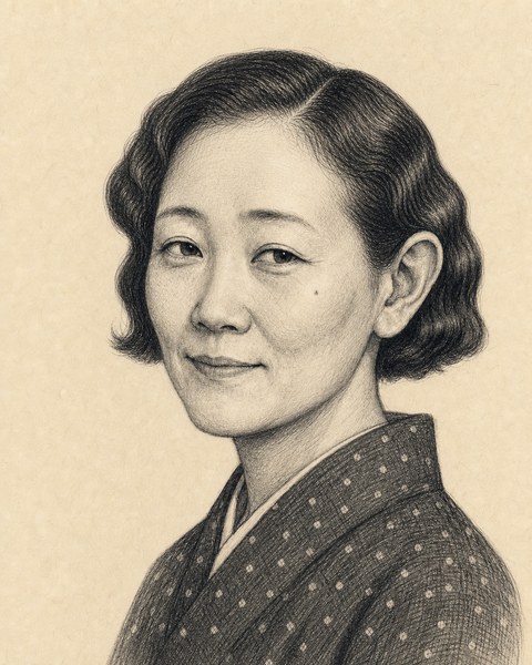 Hand-sketched portrait of Hana of the Eastern Court