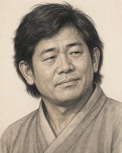Hand-sketched portrait of Dae-Hyun Park
